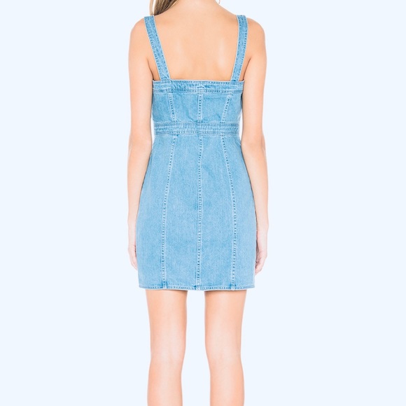 BB Dakota Jean Light Blue overall dress *worn once* Size 4 so cute and comfy - Picture 7 of 9